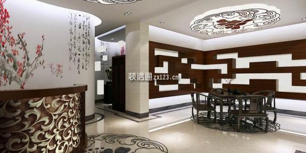 杭州市大红袍茶叶店100平米中式风格