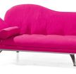 最新现代风格玫红色多功能沙发床图片