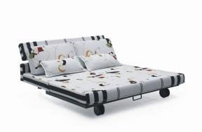 简约风格设计小户型多功能沙发床实景图