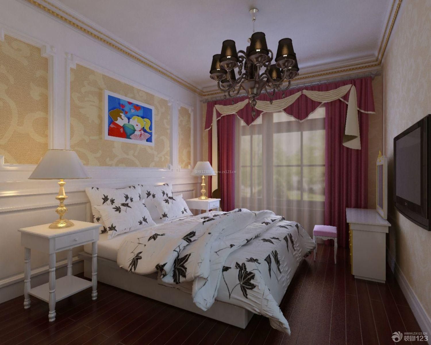 2013欧式三室两厅卧室设计效果图