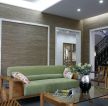 160平米复式楼客厅沙发装饰设计效果图片
