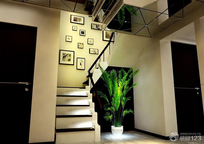 现代风格复式楼楼梯装修设计效果图