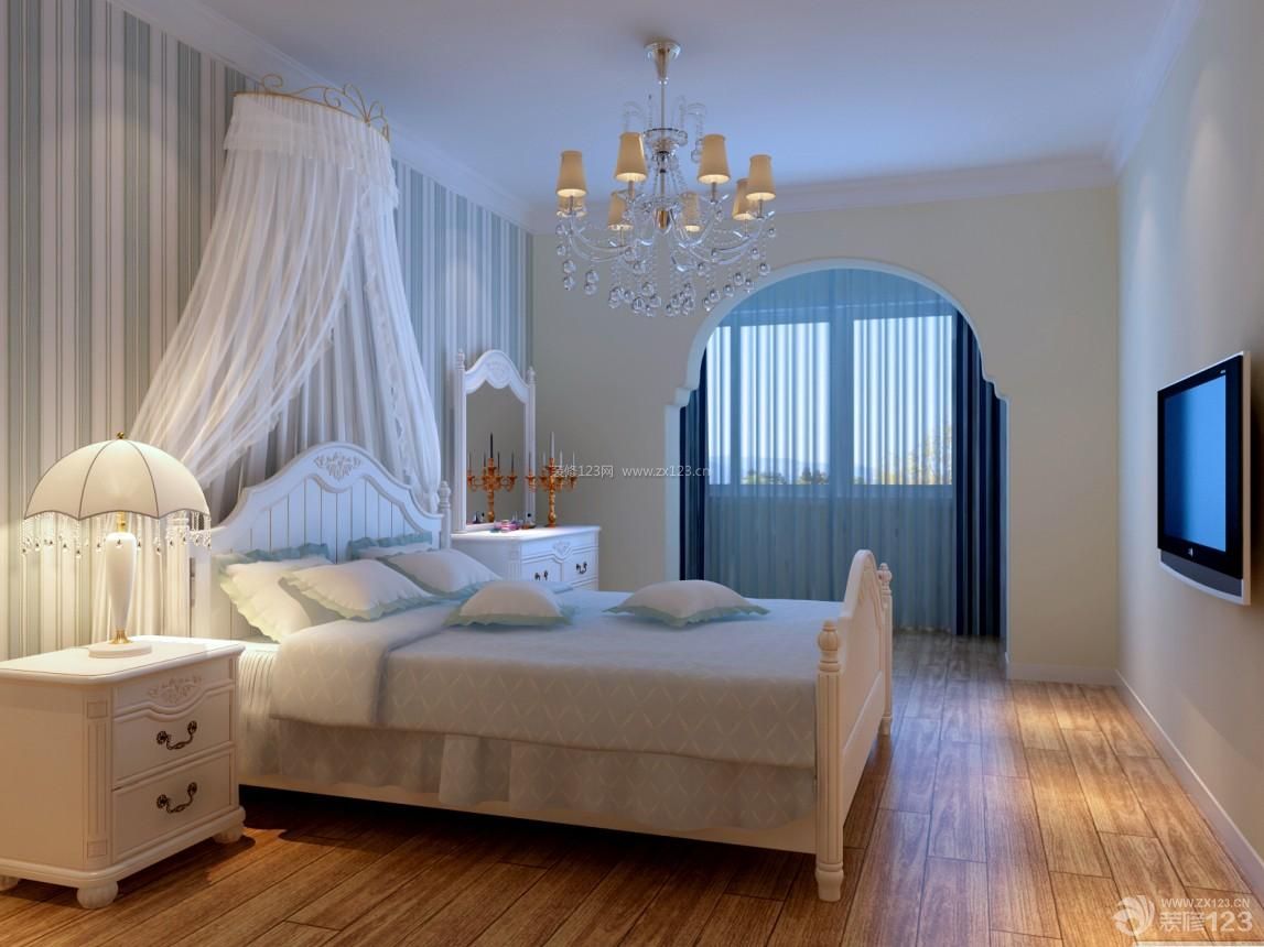 主卧室设计 2013欧式卧室效果图 欧式吊灯