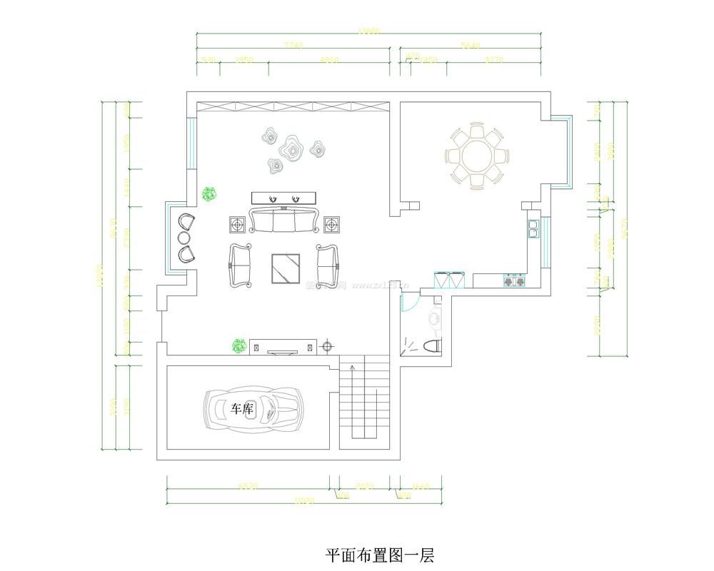 伊頓公館162平米復(fù)式平面圖設(shè)計(jì)