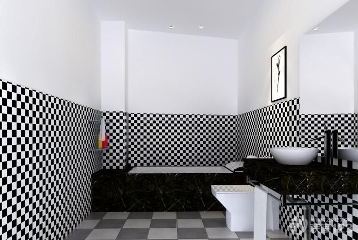 卫生间黑白瓷砖 马赛克瓷砖贴图