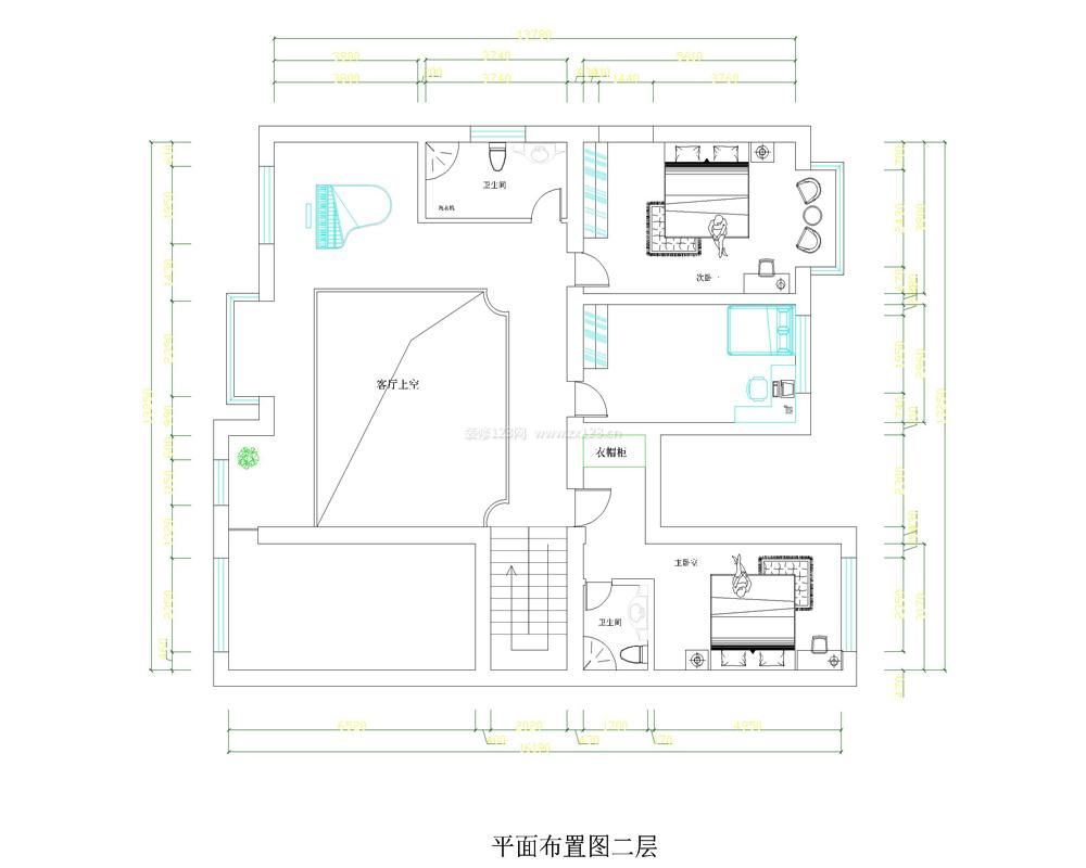 伊頓公館162平米復式平面圖