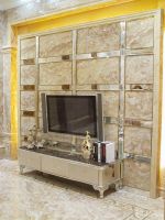 2014最新三居室客厅微晶石瓷砖电视背景墙装修案例
