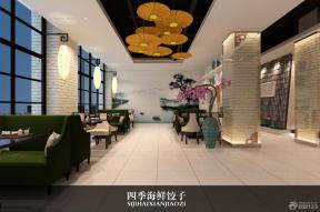 特色飯店泛白色地磚裝修效果圖