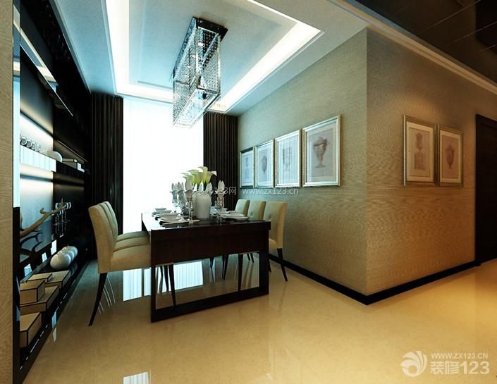 家裝簡約風(fēng)格餐廳博古架設(shè)計實景圖片