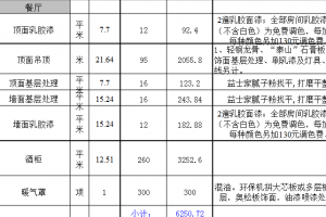 装修材料报价单