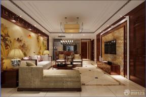 新中式风格 时尚客厅 沙发背景墙