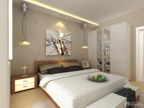 现代家居 卧室墙壁颜色效果图 