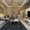 现代设计风格时尚客厅沙发背景墙装修效果图