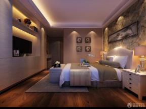 现代设计风格 主卧室 床头背景墙