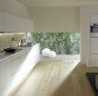 白色极简现代敞开式厨房装修案例欣赏