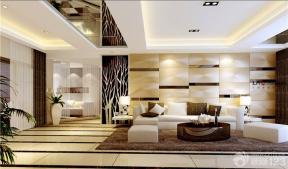 现代设计风格 时尚客厅 沙发背景墙