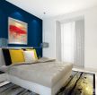 时尚新房卧室床头背景墙颜色搭配设计图片