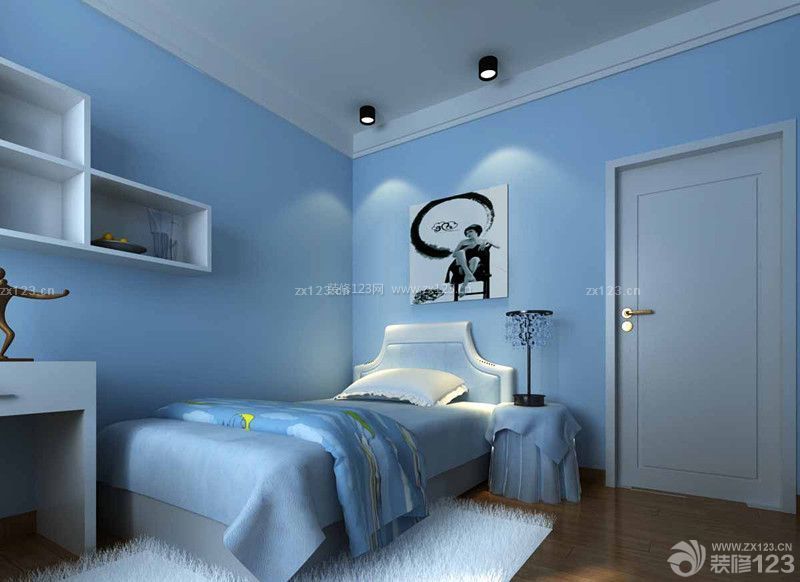 现代卧室效果图 小平米卧室装修图片