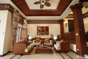 东南亚风格设计 时尚客厅 木制家具