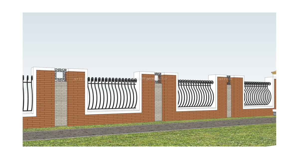 居民小區(qū)圍墻護(hù)欄設(shè)計(jì)圖片欣賞