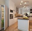 最新现代欧式小复式楼厨房组合柜设计图片