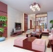 新中式风格新房客厅植物装饰效果图设计