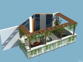 屋顶花园 现代简约风格 
