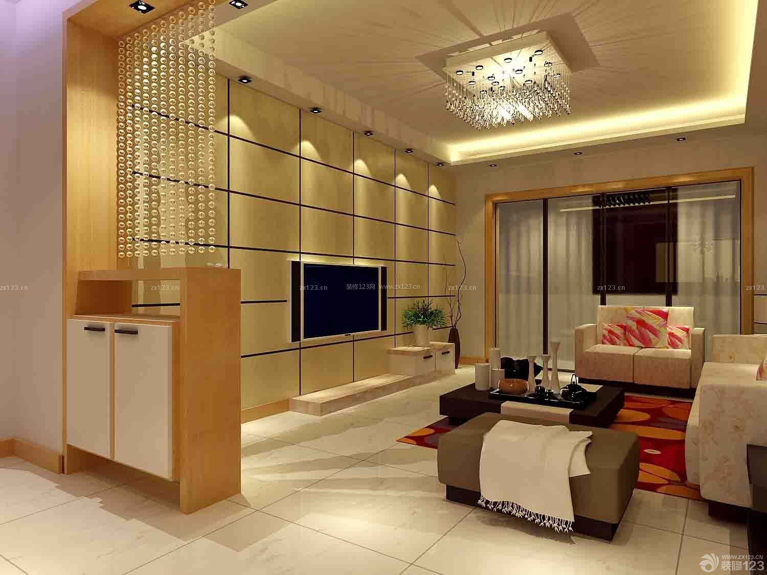 日式风格80平米小户型室内客厅装修效果图