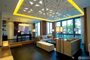 新中式风格 家庭休闲区 室内吊顶