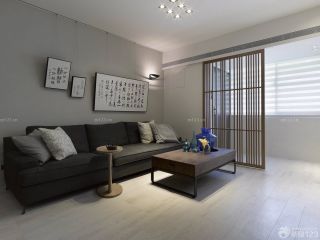 现代设计风格家庭休闲区沙发背景墙装修图