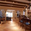 地中海乡村混搭餐厅仿古砖装修效果图