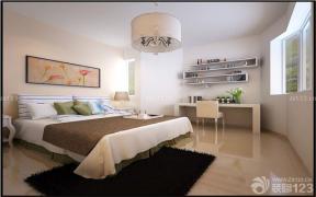现代设计风格大卧室双人床装修图