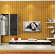 现代温馨家装室内电视背景墙墙纸装饰图片