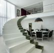 现代风格200平米别墅室内楼梯设计效果图