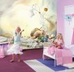 128平米三居室儿童房动漫墙纸装饰图片
