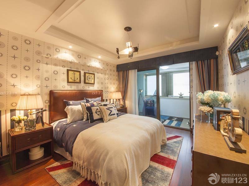 绿城上海香溢花城样板间133平卧室