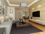 经典现代风格80平米样板房客厅地毯装饰图片