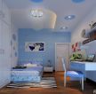 蓝色调80平米房屋室内儿童小房间装修效果图