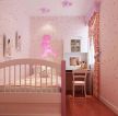 温馨55平米两室一厅女生卧室墙纸图片设计