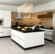 现代风格110平米家居开放式厨房设计图片