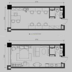 CBC拓基广场户型图A户型 1室1厅 面积:40.00m2