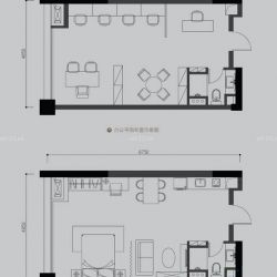 CBC拓基广场户型图B户型 1室1厅 面积:50.00m2