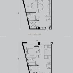 CBC拓基广场户型图D户型 1室1厅 面积:80.00m2