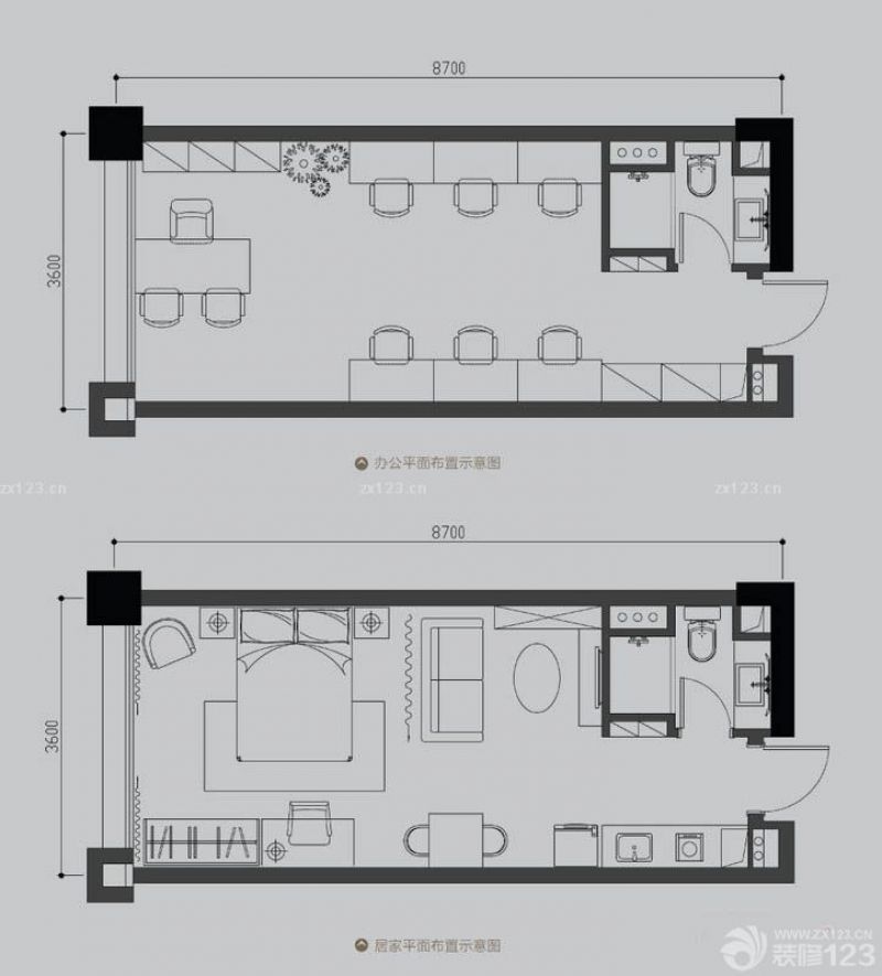 CBC拓基广场户型图A户型 1室1厅 面积:40.00m2