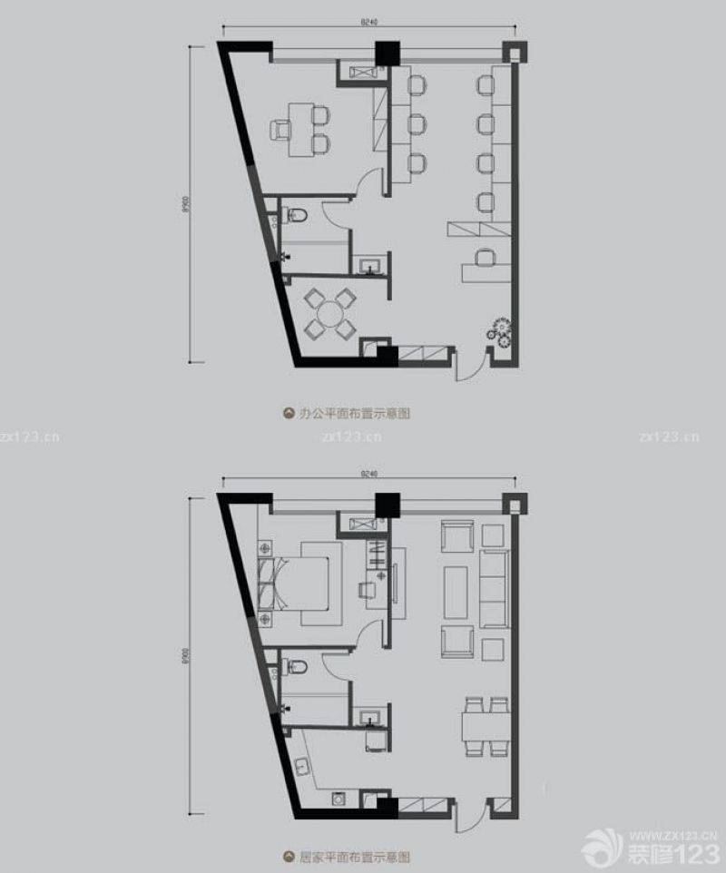 CBC拓基广场户型图D户型 1室1厅 面积:80.00m2