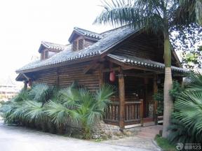 中式复古休闲木屋外观图片欣赏