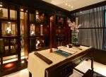 中式风格140平米家装室内书房红木写字台装饰效果图