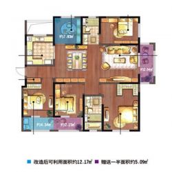 朗诗·太湖绿郡户型图E-01户型 面积:176.00m2