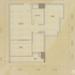 佳润云凯雅寓户型图04/06/08户 面积:41.00m2