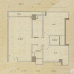 佳润云凯雅寓户型图19户型 2室 面积:85.00m2